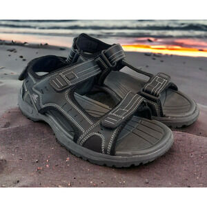 Landshark Sandals Open Toe Mens Size 12 Adjustable Straps Beach Shoes